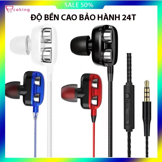 Tai Nghe dây Gaming Nhét Tai ,âm thanh nổi Chơi Game Chống Ồn Có Micro lõi bằng đông nguyên chất 