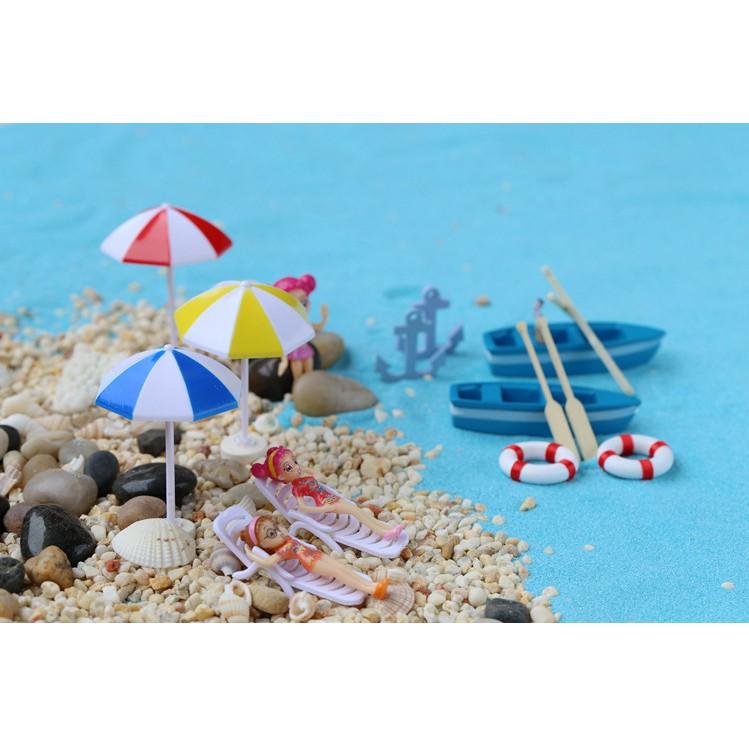 KHO-HN * Đồ trang trí chủ đề bãi biển gồm Phao, Thuyền, Ô che nắng, Ghế dài