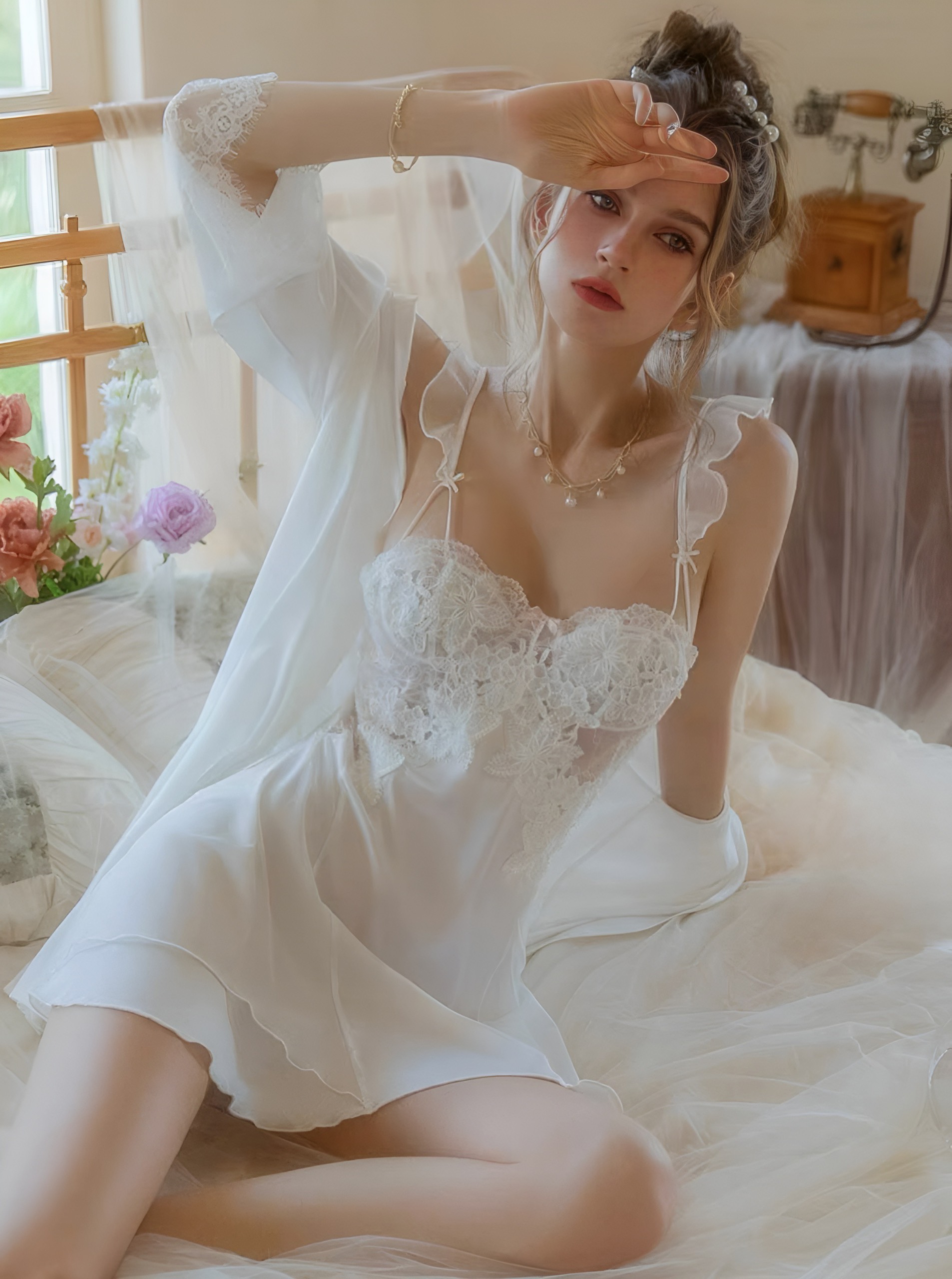 Váy Ngủ Nữ Tính Quý Phái - B.Lingerie