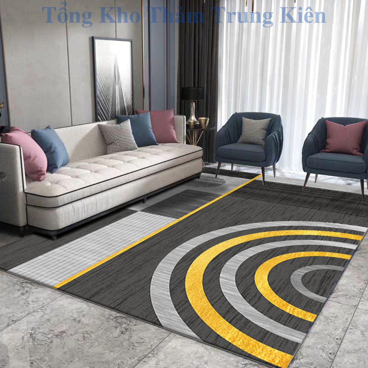 Thảm Trải Sàn Nhập Khẩu 100% (120x160cm &amp; 160x230cm) - Hàng Tổng Kho