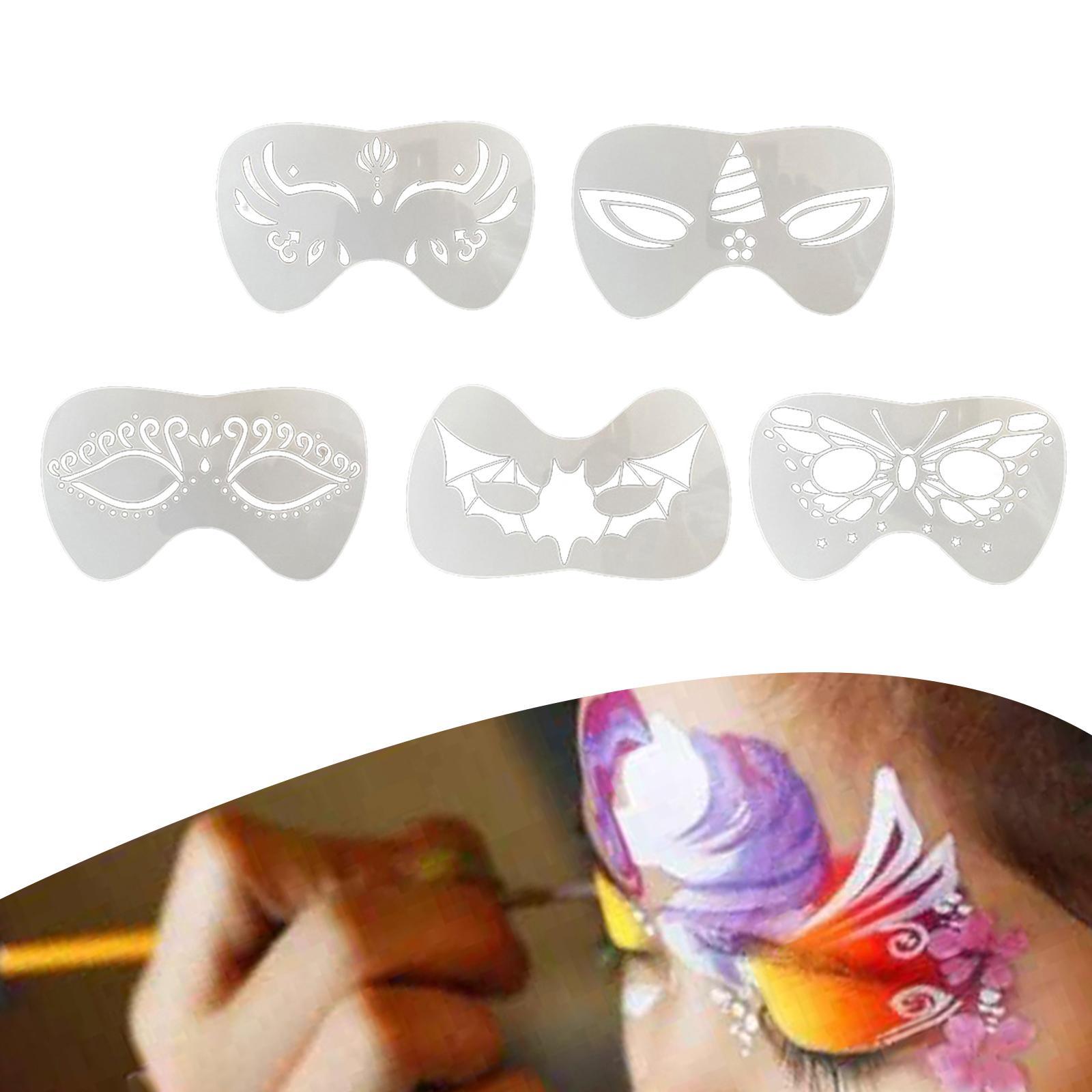 Face Paint Stencils Set for Children Adult DIY Party Supplies Painting