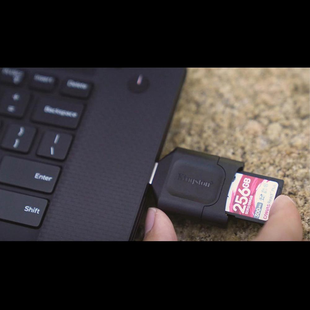 Đầu đọc thẻ nhớ SD tốc độ cao Kingston MLP USB3.2 có 1 Đầu đọc thẻ nhớ đa năng