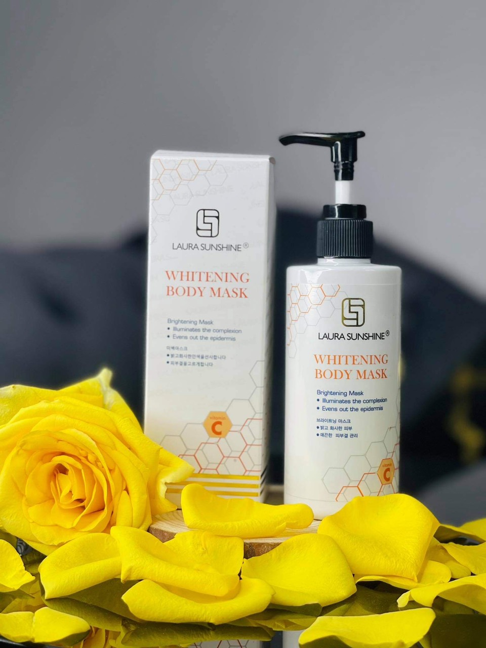Mặt nạ ủ trắng da toàn thân Hàn Quốc 200ml - Whitening Body Mask - Laura Sunshine - Nhật Kim Anh