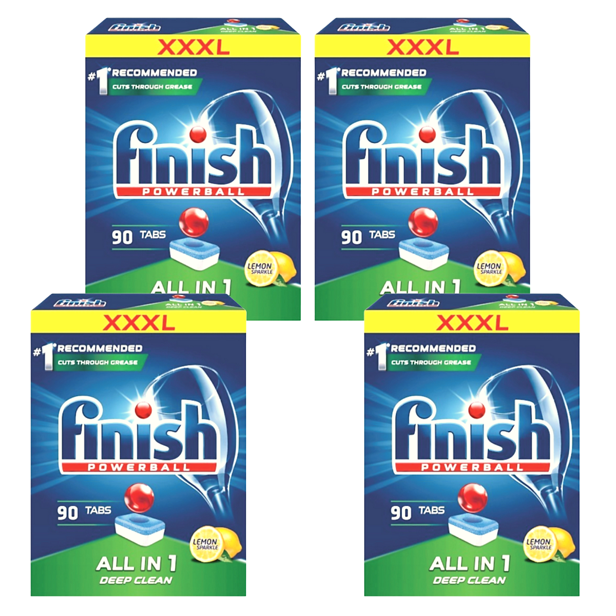 Combo 3 hộp Viên rửa bát Finish All in one 90 viên