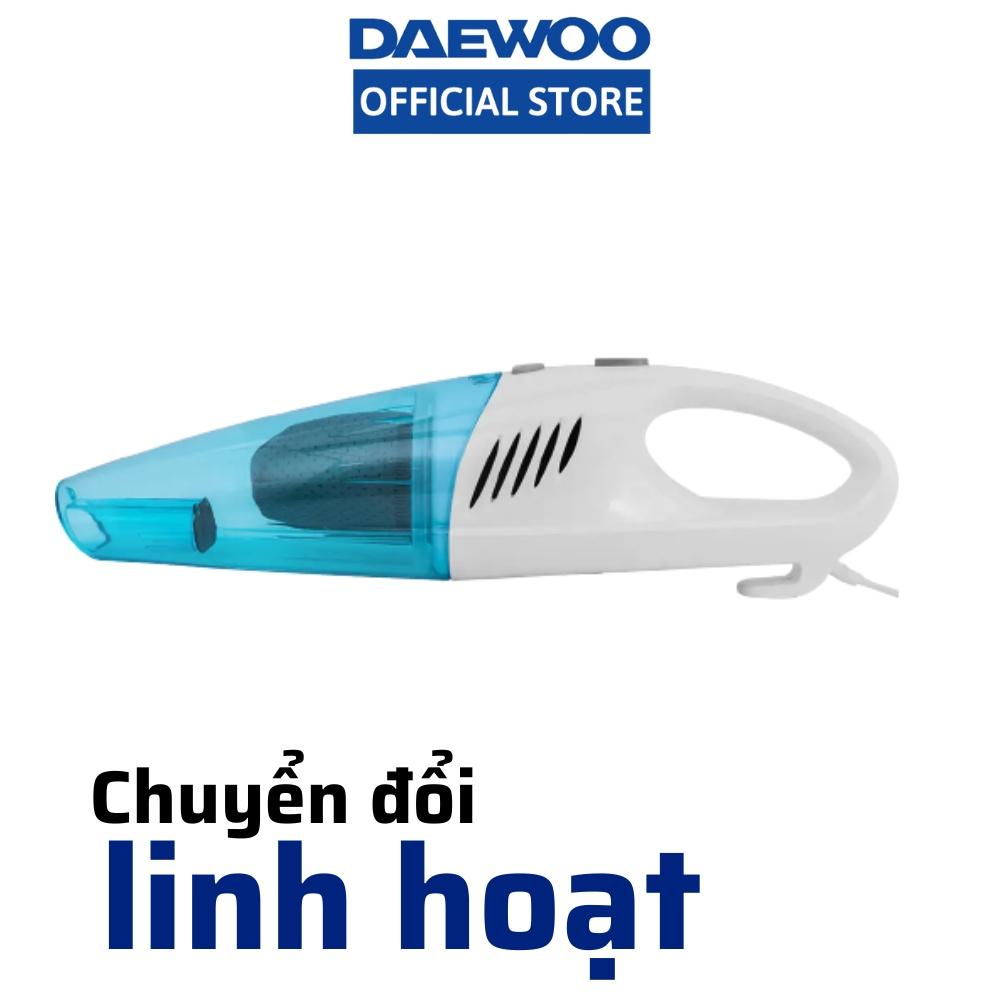 Máy hút bụi cầm tay 2 trong 1 Daewoo DWX-E620P (Blue) công suất 600W, màng lọc Hepa, hàng chính hãng