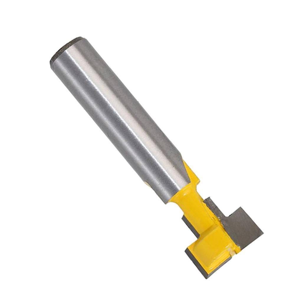 2 8mm Shank  Router Bit Straight T Slot Router Woodworking Cutter Tool
