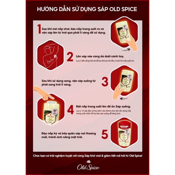 Lăn khử mùi Old Spice Mùi Hương Đặc Biệt Chuẩn [Mỹ] Pure Sport, Fresh, Original, Timber, Bearglove, Fiji, Wolfthorn