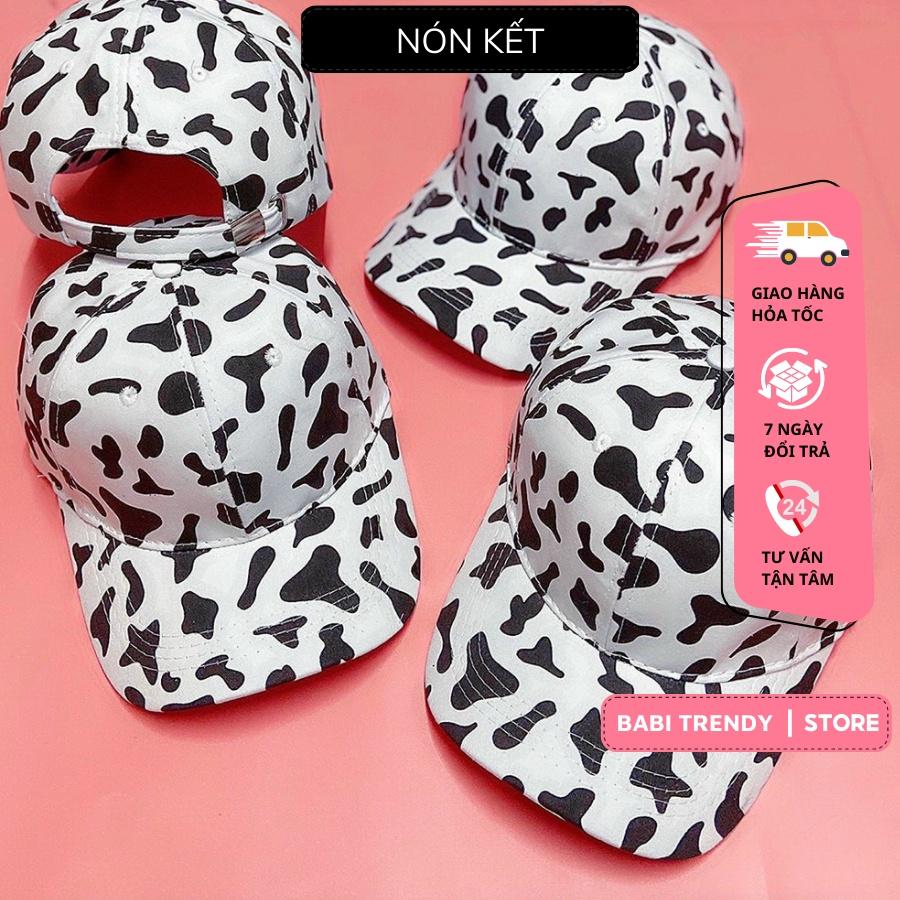 Nón kết họa tiết bò sữa unisex nón vành bucket bò sữa phong cách trẻ trung siêu cute K11 - babitrendy