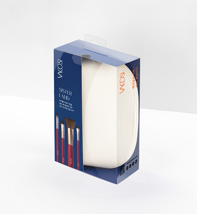 Bộ Cọ Du Lịch 8 Cây &amp; Ví Trang Điểm VACOSI SISTERLAND BRUSH SET - BC31