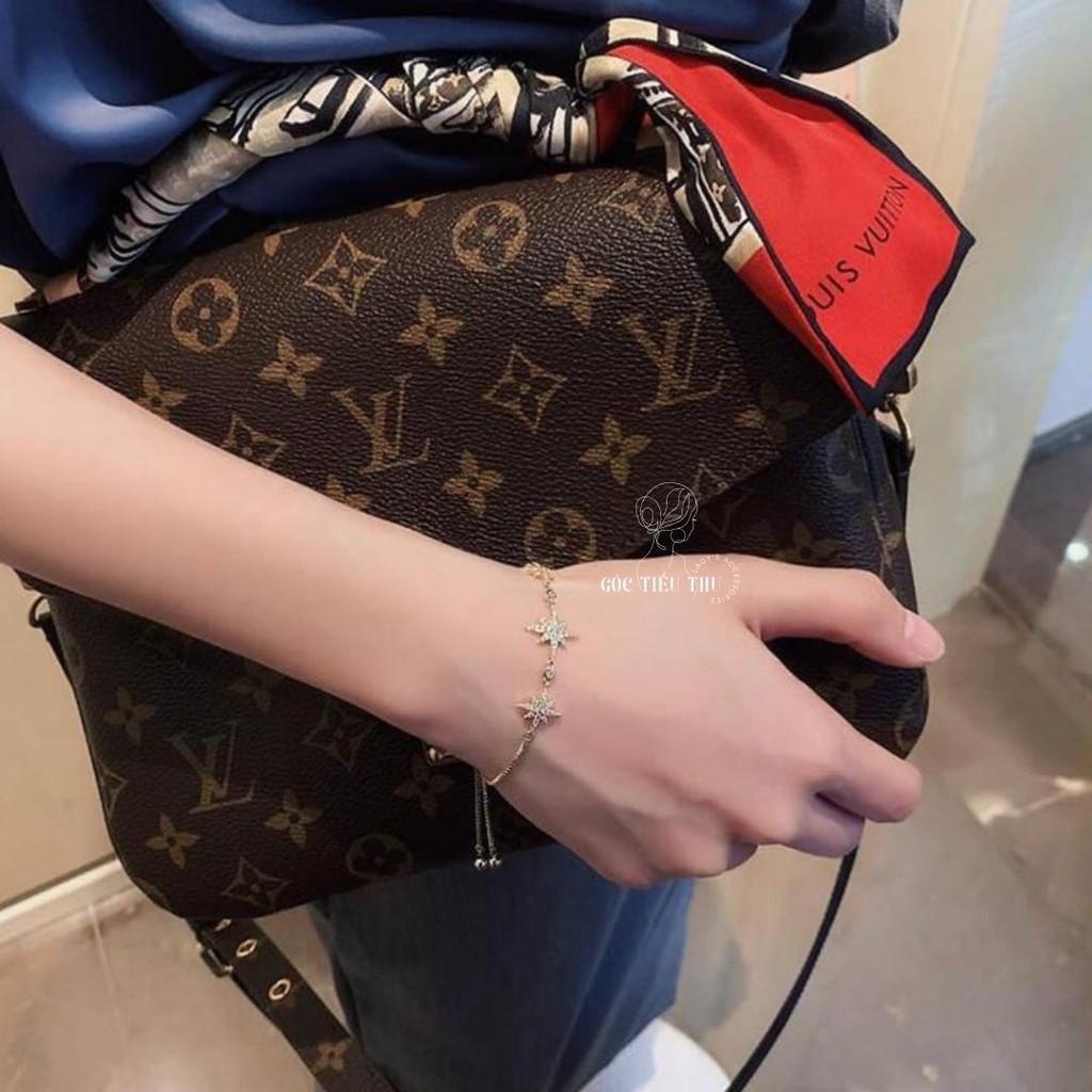 Vòng Tay Hợp Kim Ngôi Sao Đính Đá Nữ Tính Phong Cách Hàn Quốc - MS007