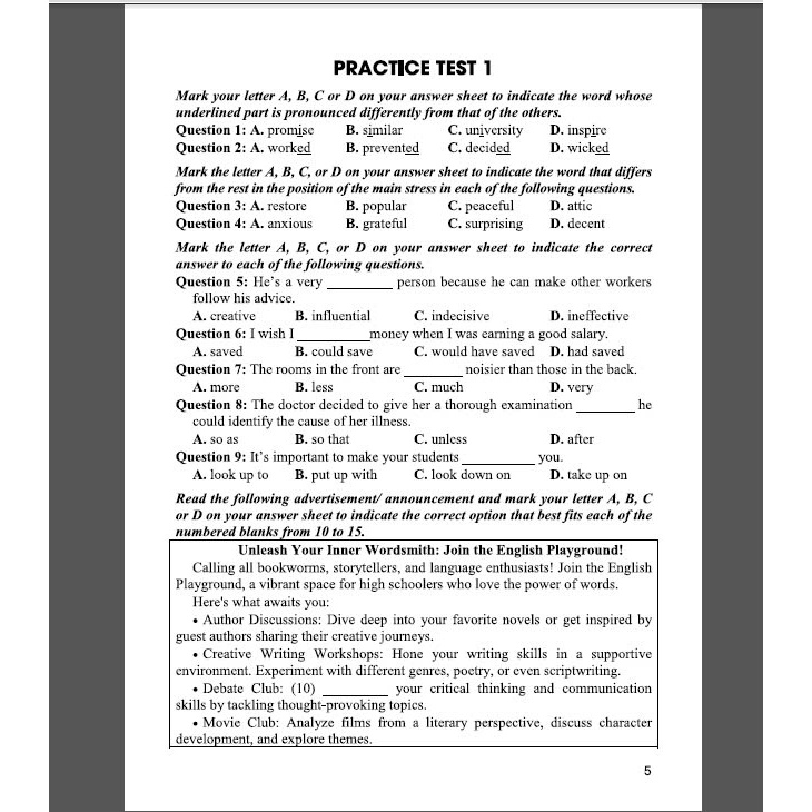 Sách - Hướng dẫn giải chi tiết đề luyện thi tốt nghiệp THPT môn tiếng anh theo cấu trúc đề thi 2025 - HA