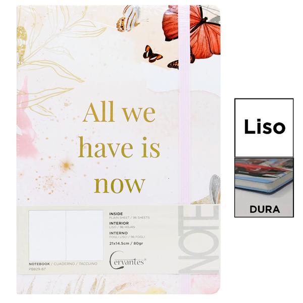 Sổ Ghi Chú Flowers A5 - Giấy Trơn - 192 Trang 80gsm - Cervantes PB829-87 - Mẫu 1