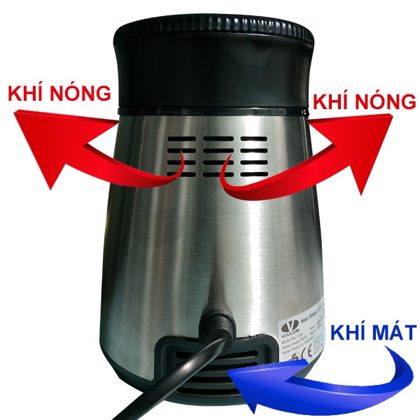 Máy xay đa năng gia đình 4 trong 1 VIAICOM V2A – Cối inox - Hàng chính hãng