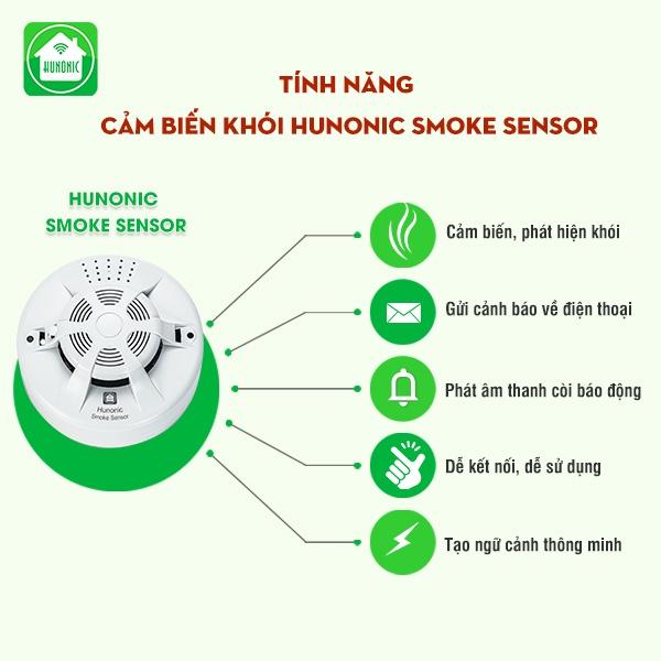 Bộ Cảm Biến Khói Hunonic Smoke Sensor [Hàng Chính Hãng]