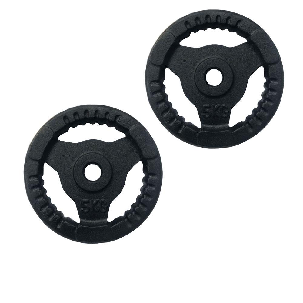 Bộ tạ tay tháo lắp miếng gang tạ bánh gang 3 lỗ 27.5kg