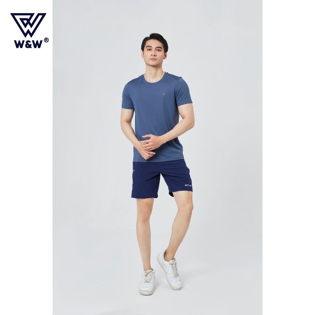 Áo Tshirt Nam Tay Ngắn W&amp;W Chất Vải Coolmax Cao Cấp, Thoáng Khí, Đanh Mịn Thoải Mái Trong Mọi Hoạt Động WTS56R