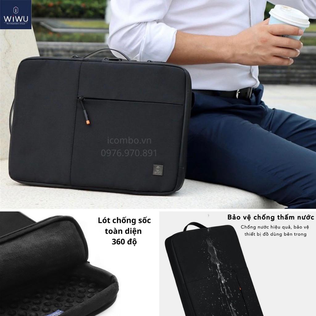 Túi Xách chống sốc Macbook, Laptop 13/14/15/15.6/16inch- Bảo Vệ 360 độ - Wiwu Alpha Double Layer Sleeve-Xách ngang/dọc