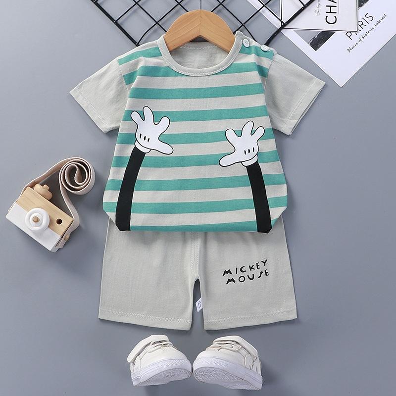 Bộ cộc tay cho bé chất cotton siêu mát hình in sắc nét cam kết đẹp y hệt ảnh link 2