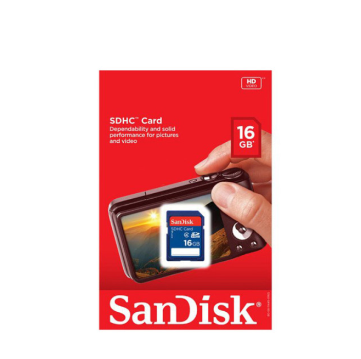 Thẻ Nhớ SDHC SanDisk 16GB Class 4 - Hàng chính hãng