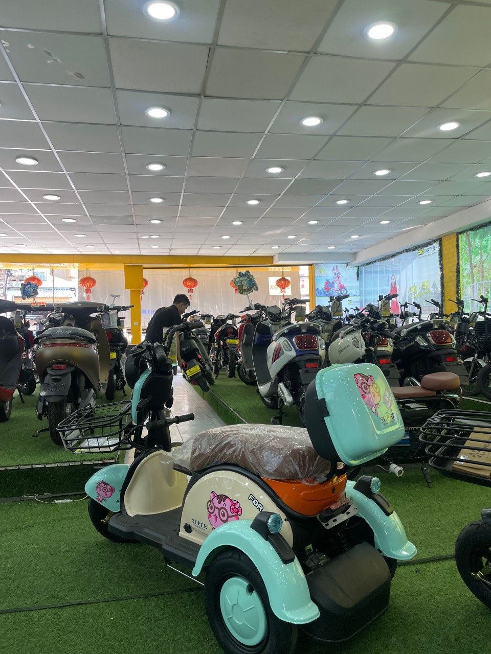 XE MÁY ĐIỆN 3 BÁNH CUTE