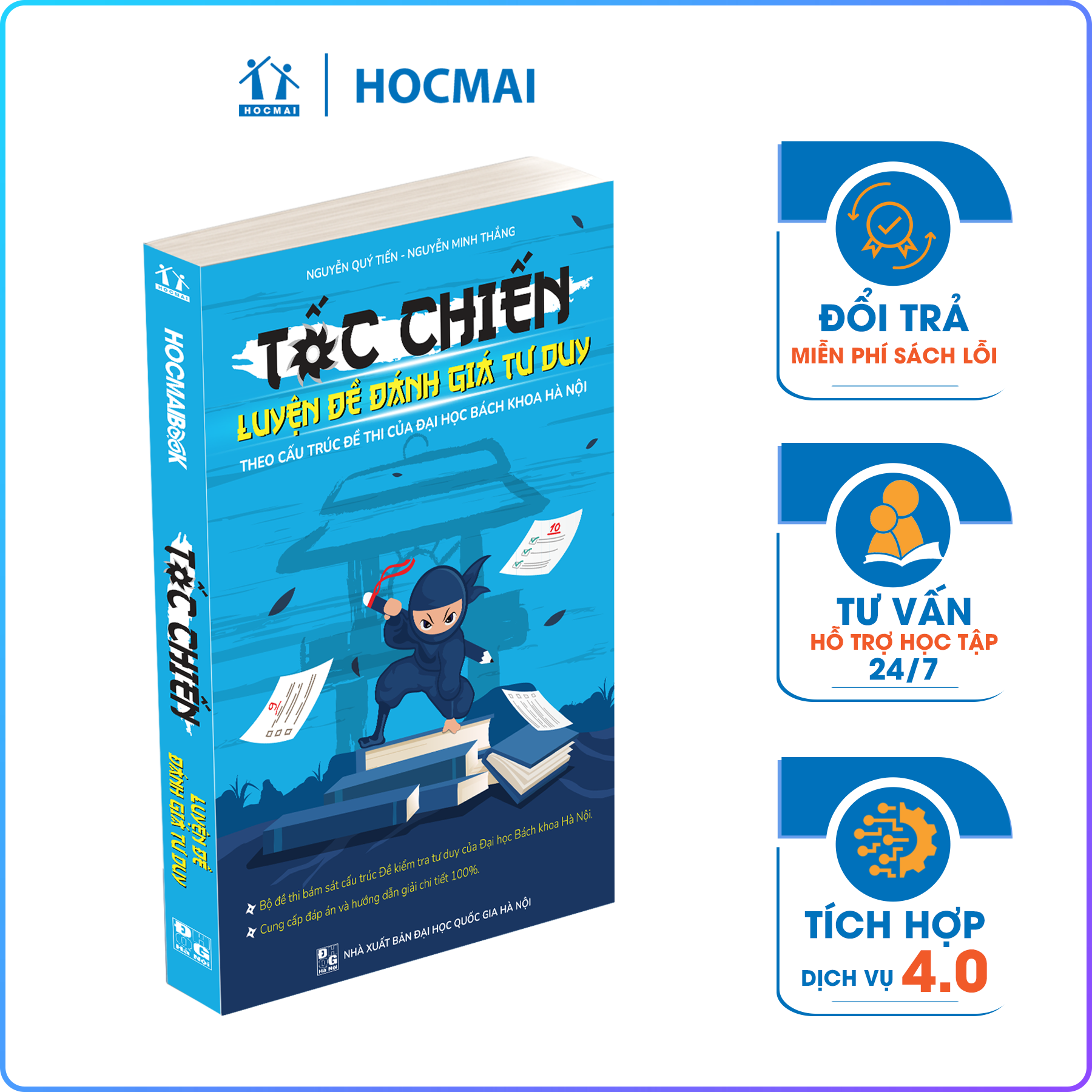 Tốc chiến luyện đề đánh giá tư duy (Theo cấu trúc đề thi của Đại học Bách Khoa Hà Nội)