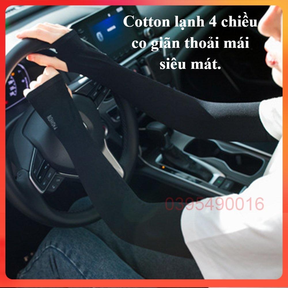 Găng tay dài chống nắng Let's Slim chống tia uv đi xe máy đi phượt, Bảo vệ da tay Cotton lạnh 4 chiều nên co giãn