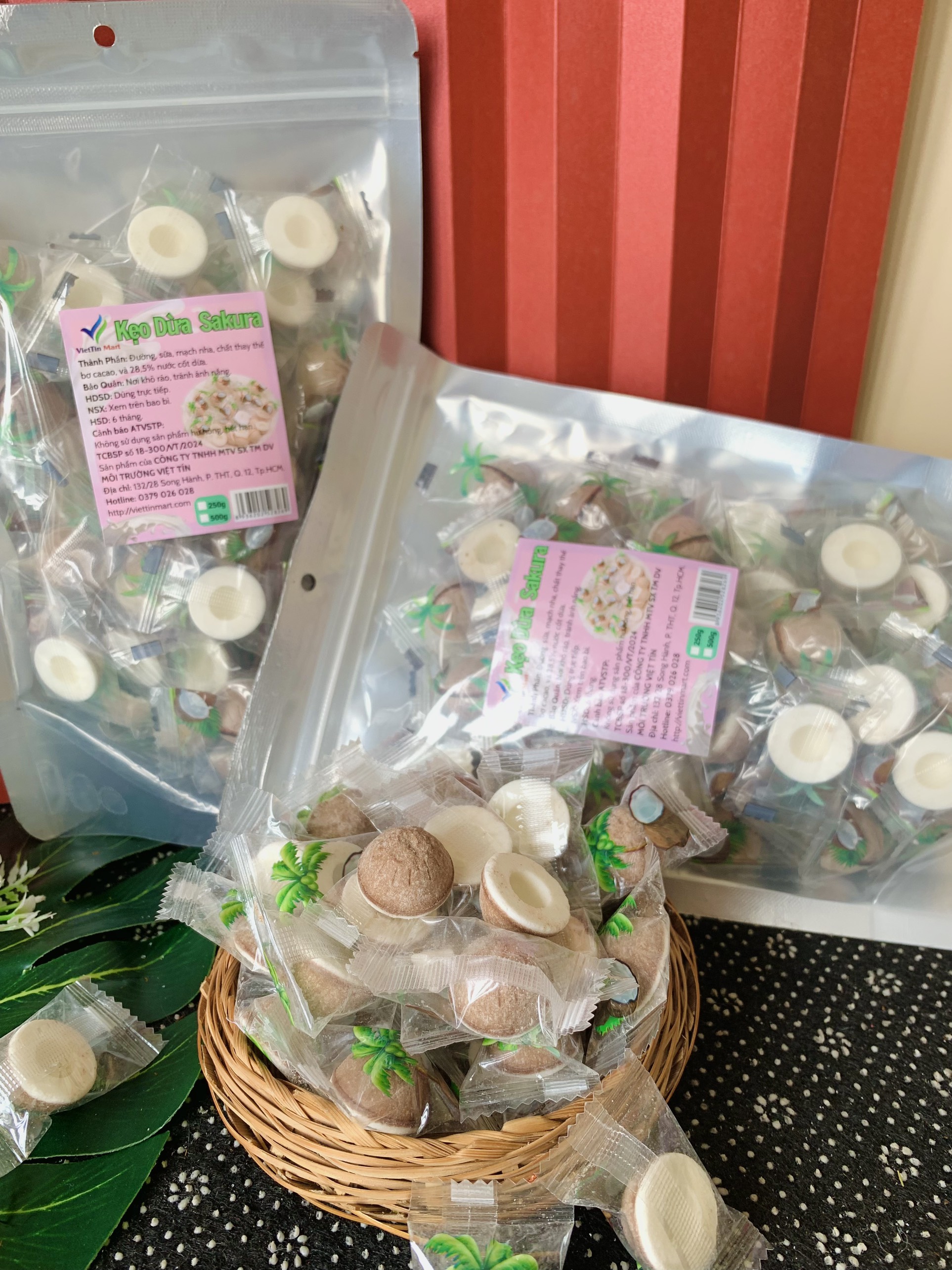 Kẹo Dừa Sakura Hobabe