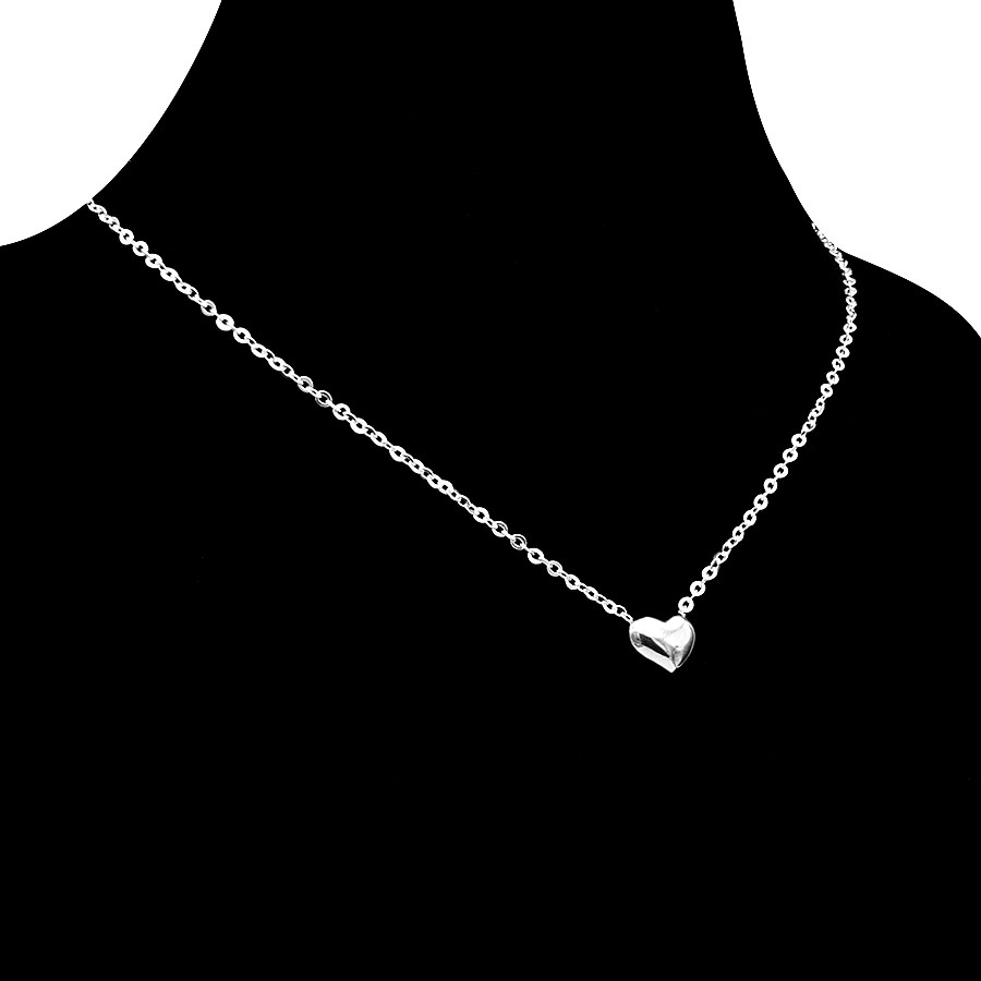Dây Và Mặt Dây Chuyền Nữ Bạc Hiểu Minh DMD435 - Trái Tim Hạnh Phúc - Bảo Hành Vĩnh Viễn