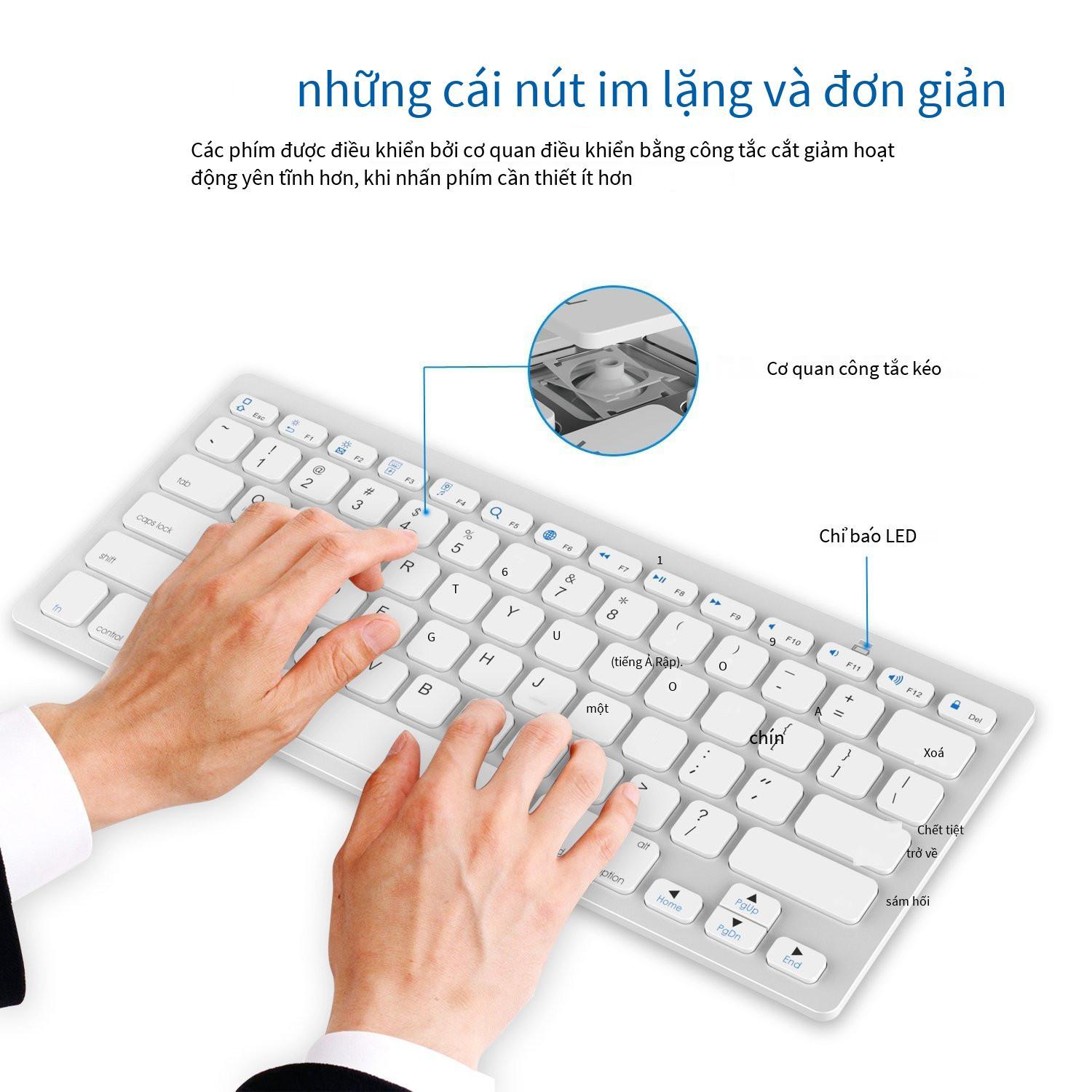 Đảm bảo chất lượng X5 Bàn phím tiếng Anh và tiếng Pháp đốm trắng phù hợp với điện thoại máy tính bảng Android iPad Bàn phím bluetooth tiếng Pháp