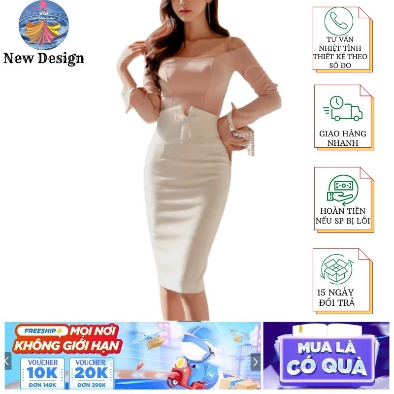Chân váy bút chì công sở lưng cao, ôm body, dài 60cm xẻ tà sau vải kaki thun co giãn thoáng mát khi mặc