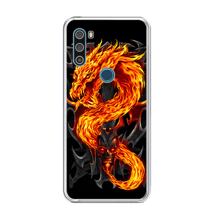 Ốp lưng dẻo cho điện thoại VSMART ACTIVE 3 – 0218 FIREDRAGON – Hàng Chính Hãng