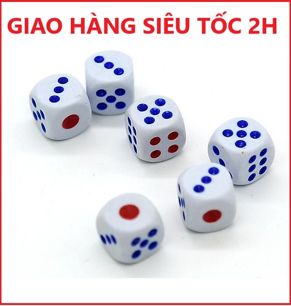 Combo 5 xí ngầu chơi cờ ( màu ngẫu nhiên)