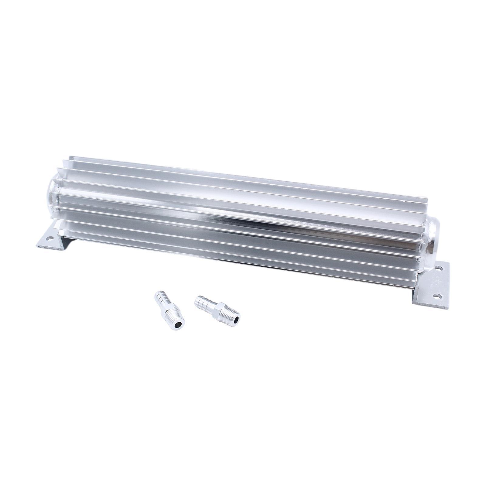 Transmission Oil Cooler Car Parts Dual-Hole Aluminum 12" Finned Universal