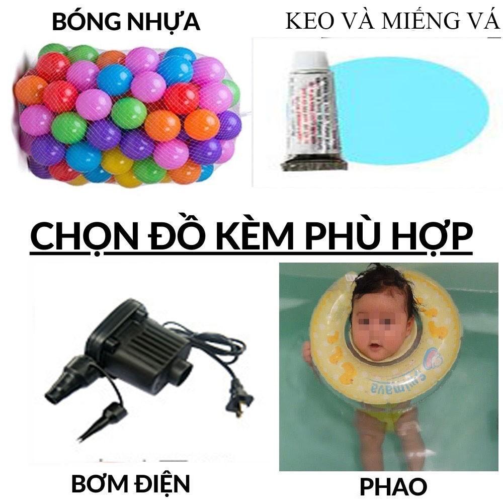 Bể Bơi Phao Loại Dày Đáy Chống Trượt 3 Tầng Đủ Tất Cả Kích Thước Đa Dạng Hình