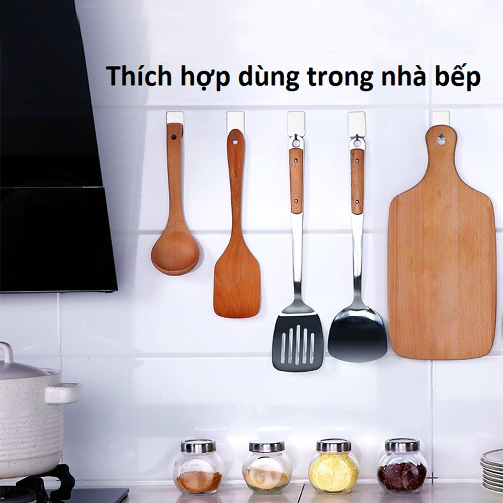 Móc Dính Tường Đa Năng, Móc Dính Tường, Móc Inox Treo Đồ Tiện Dụng Không Khoan Tường. Kingler 2004