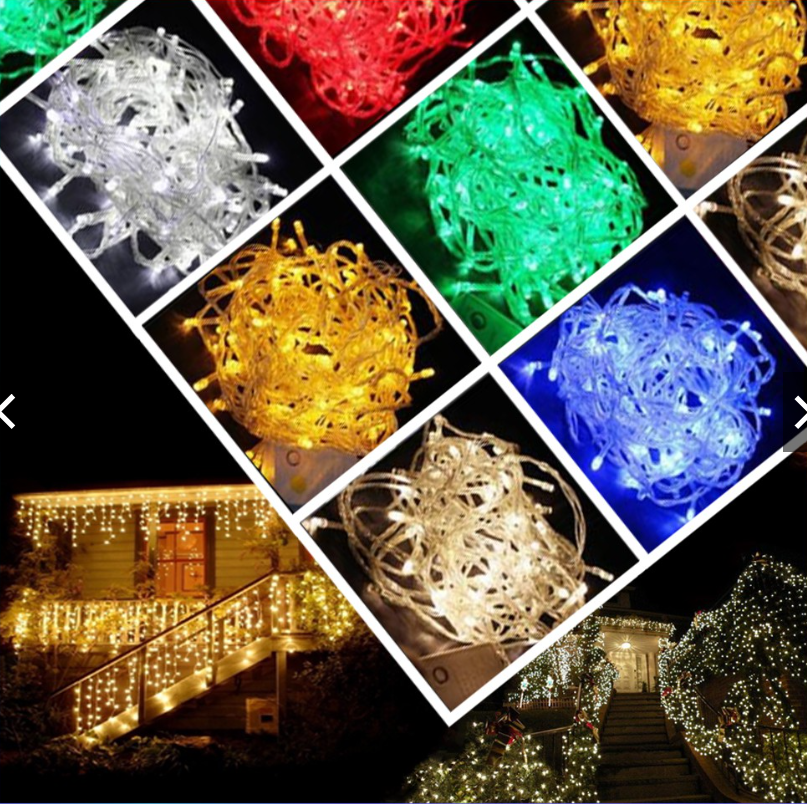 Dây đèn chớp trang trí Noel cắm điện