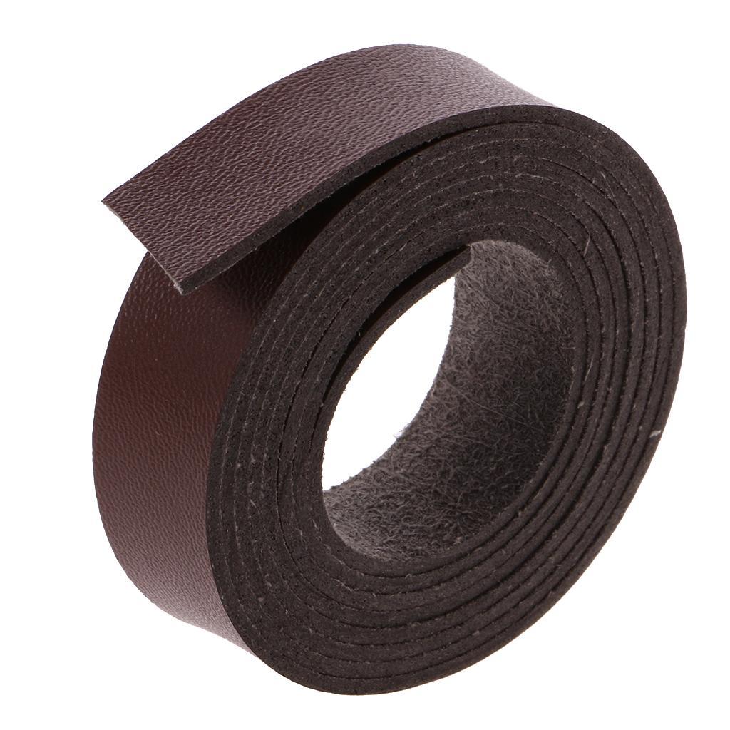 2x 2 Meters Long DIY Craft Leather Bracelet 15mm Wide Black
