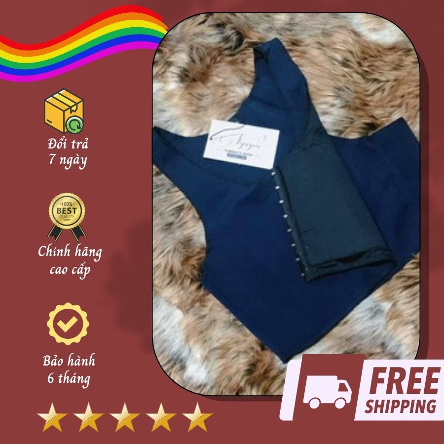 Áo Nịt Ngực Không Viền Màu Xanh Navy - Áo Lót Bó Nịt Làm Nhỏ Định Hình Ngực Tomboy Thể Thao Tập Gym Nữ Ba Lỗ Gen Thun Không Viền Cài Hông Bigsize Nguyễn Nguyên