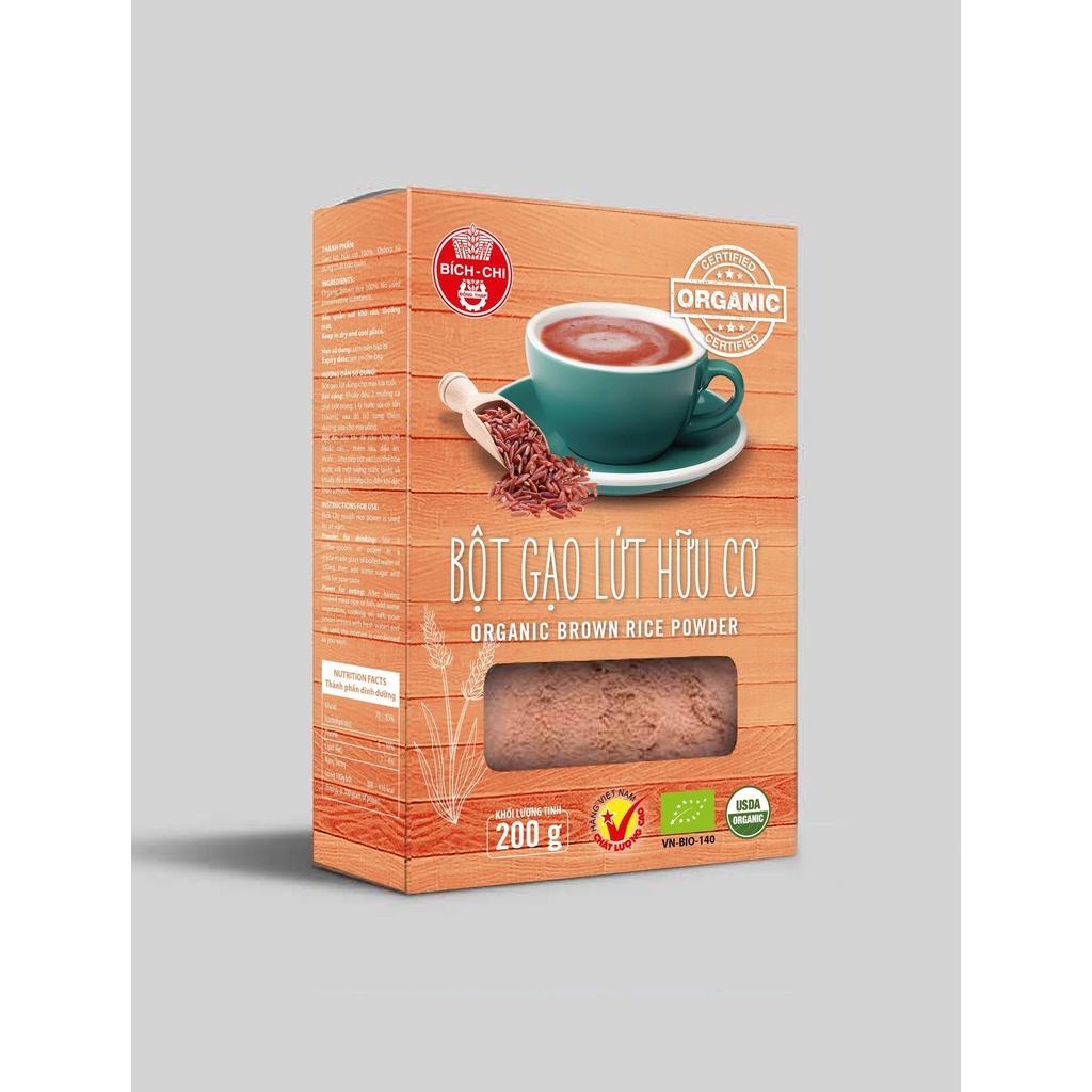 Bột gạo lứt hữu cơ Bích Chi 200g