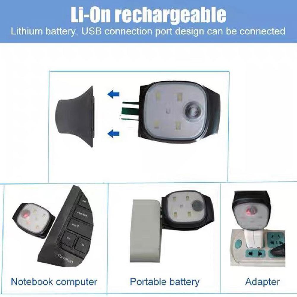 Đèn Led Kẹp Sạc USB E0W6