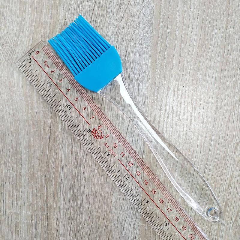 Cọ silicon quét dầu ăn, chổi quét nước sốt ướp thịt, quét mặt bánh mì dùng cho nồi chiên không dầu cán trong suốt 20cm