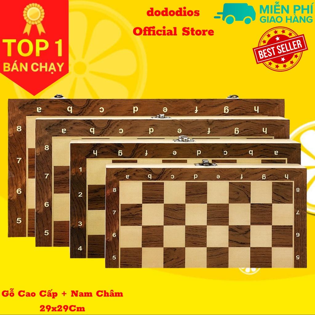 Bộ cờ vua làm bằng gỗ gắn nam châm cao cấp - size 29x29cm - Chính hãng dododios