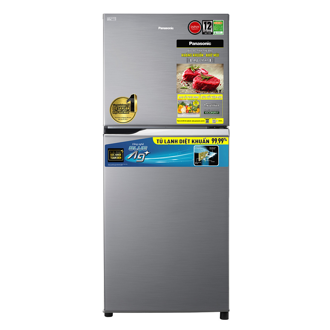Tủ lạnh Panasonic Inverter 234 lít NR-TV261APSV - Chỉ giao tại HCM