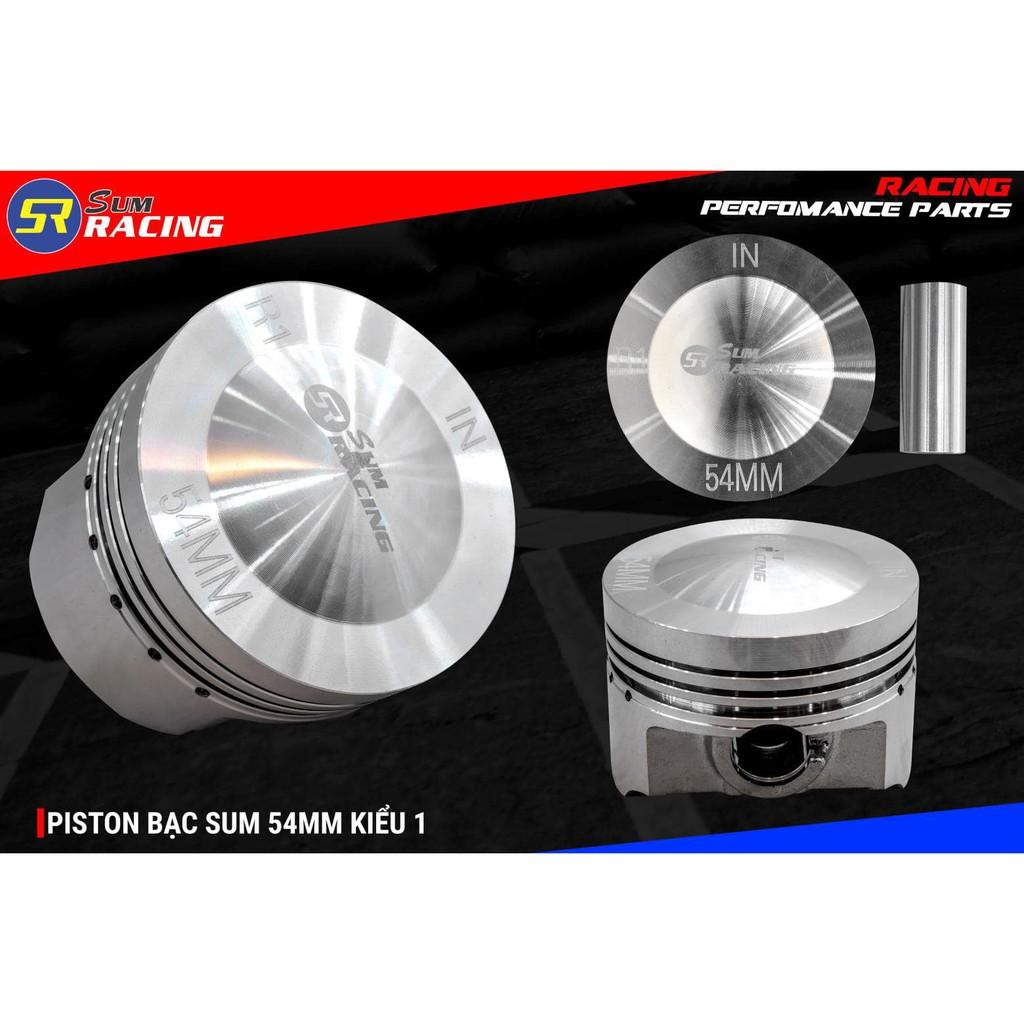 Trái Piston bạc 54 Sumracing dành cho xe Wave Dream - trái 54 đầu lồi