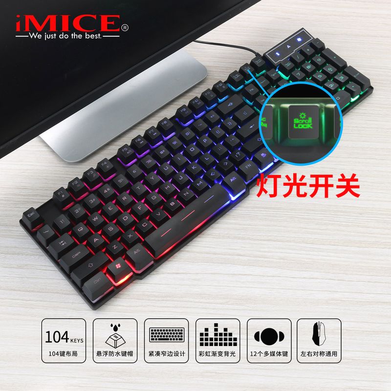 bàn phím giả cơ chuyên game K600 đẳng cấp, mượt mà mọi thể loại, phát sáng đẹp mắt