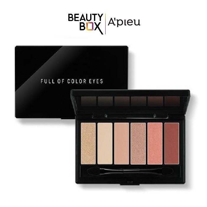 Màu Mắt Trang Điểm A'Pieu Full Of Color Eyes (No.1/Rosy Mellow) 6g