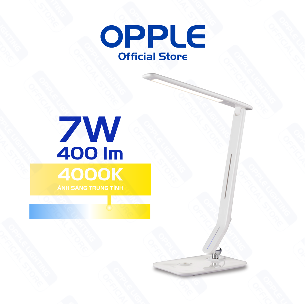 Đèn bàn OPPLE LED Toranto 7W Dim 4000K - Kiểu dáng hiện đại, chất lượng ánh sáng cao, điều chỉnh độ sáng tùy ý