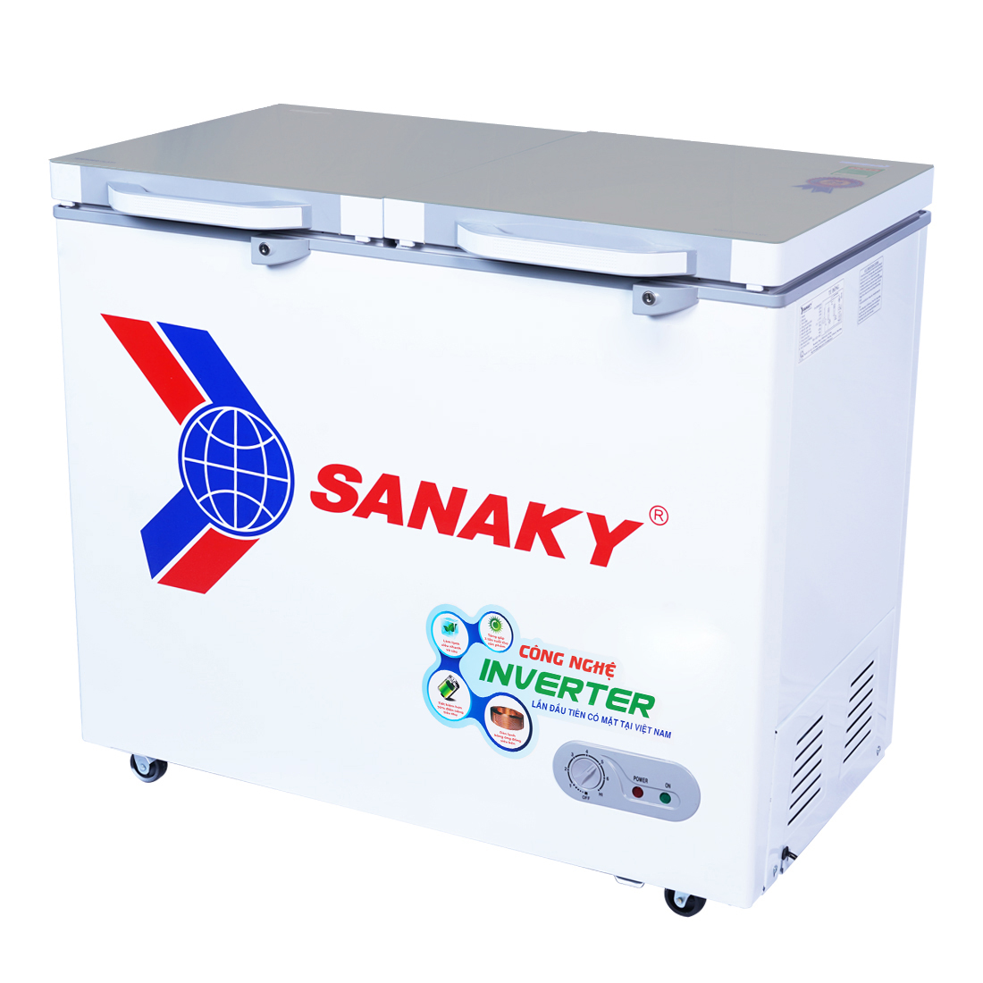 TỦ ĐÔNG SANAKY INVERTER 210 LÍT VH-2599A4K ĐỒNG (R600A) (KÍNH CƯỜNG LỰC) - HÀNG CHÍNH HÃNG