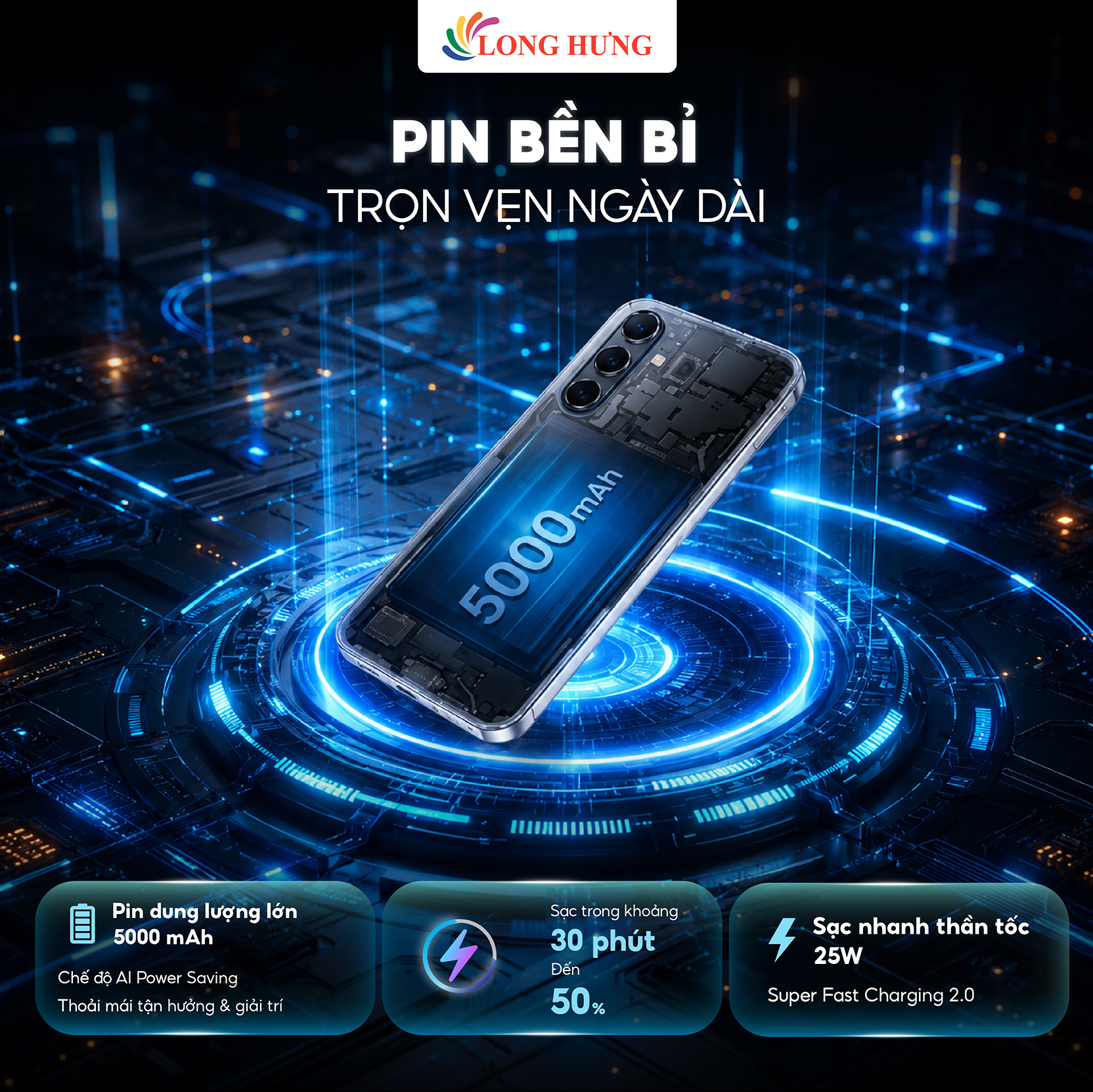Điện thoại Samsung Galaxy A17 5G (8GB/128GB) - Hàng chính hãng