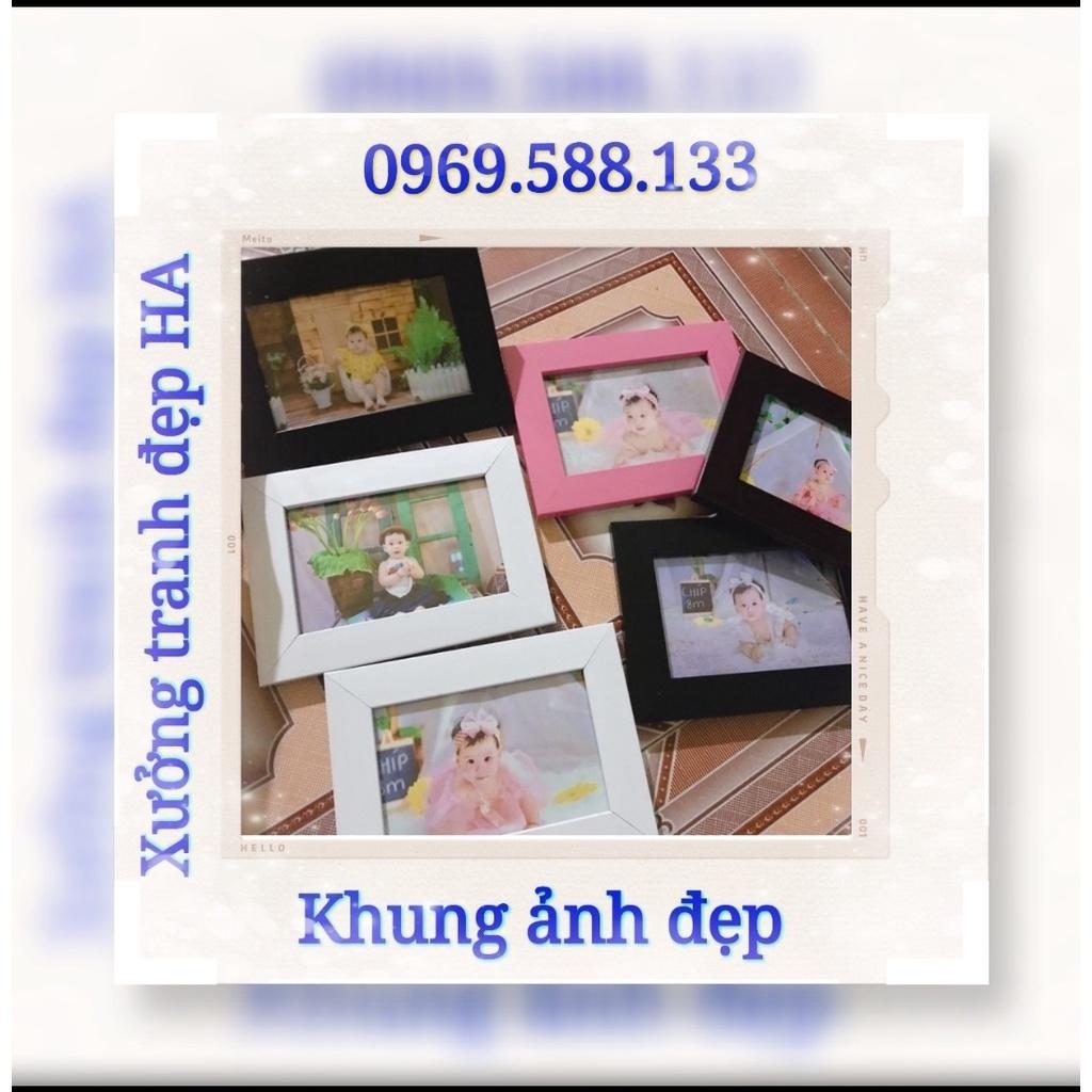 .Khung ảnh 13x18cm giá rẻ, khung ảnh treo tường và để bàn chất liệu nhựa tổng hợp}}-